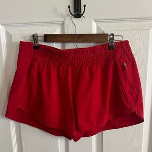 Lululemon Tracker Red Shorts